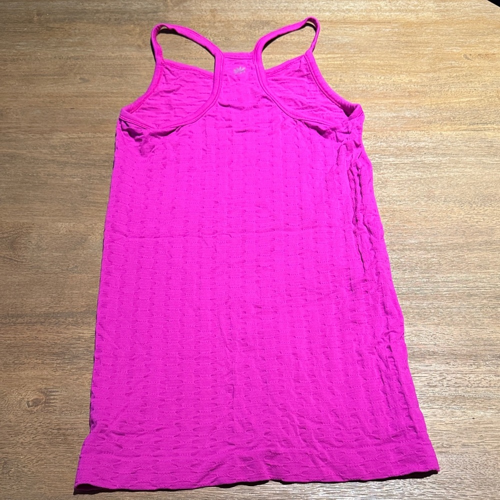 Athleta Magenta High Neck Workout Tank – Textured Fabric S - Picture 4 of 6